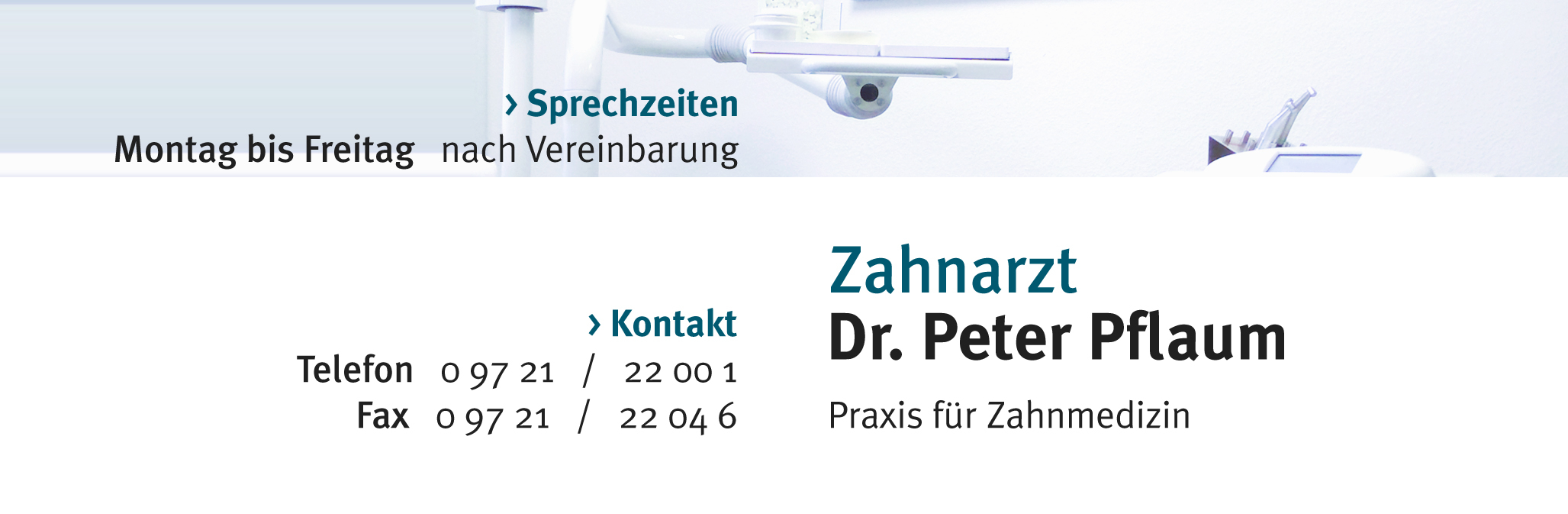 Zahnarzt Dr. Peter Pflaum<